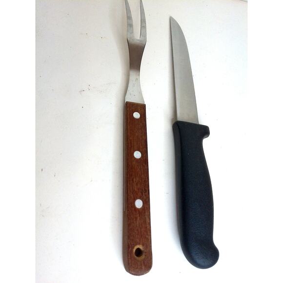 Vintage Mundial Brazil Carving Knife And Serving Fork SET OF 2 - Picture 4 of 6